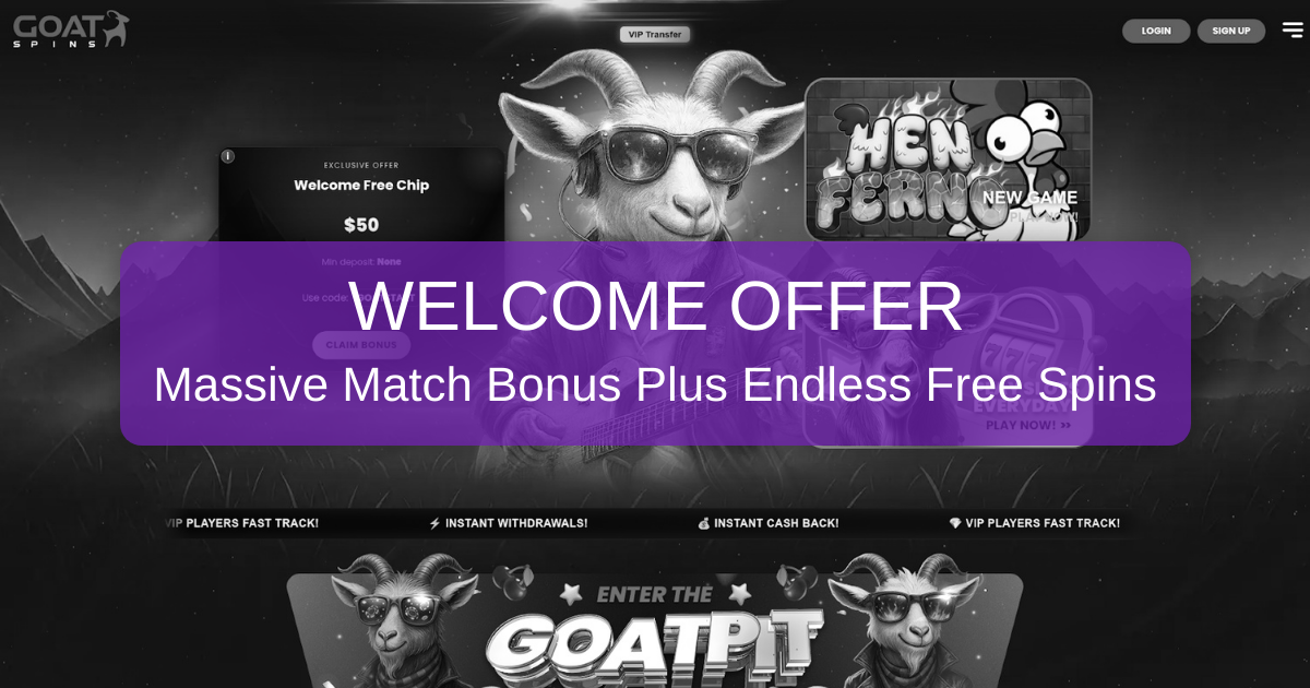 Goat Spins Casino - Canada's Fast Payout Casino Hub