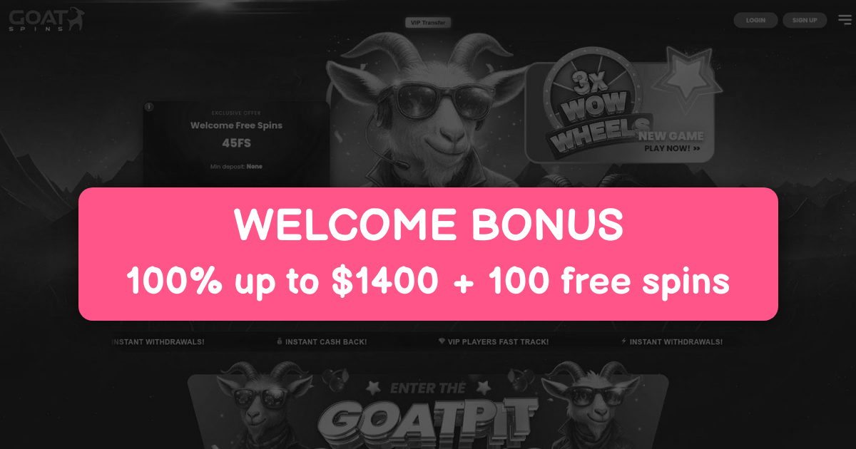 Goat Spins Casino - Canada's Fast Payout Casino Hub